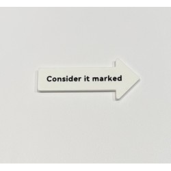 3 Pack - Consider it marked - White