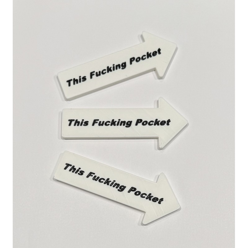 3 Pack - This Fucking Pocket - White