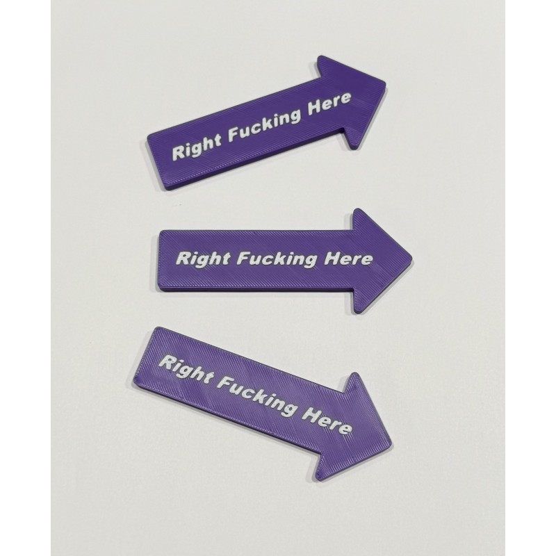 3 Pack - Right Fucking Here - Purple