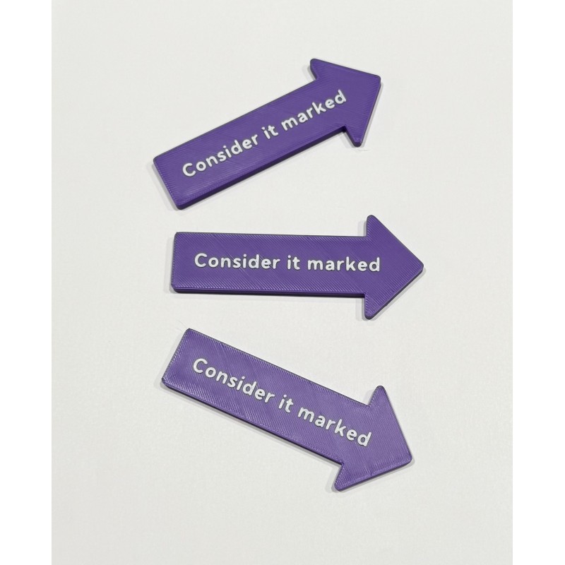 3 Pack - Consider it marked - Purple